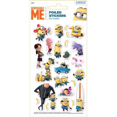 Despicable Me Minions Re-Usable Foiled Sticker Pack £1.25